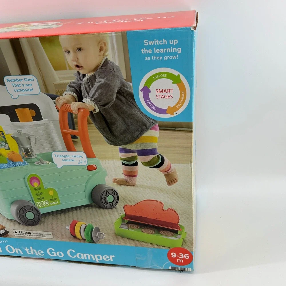 Fisher-Price Laugh Learn 3in1 On the Go Camper Activity Walker 9-36M NEW IN BOX
